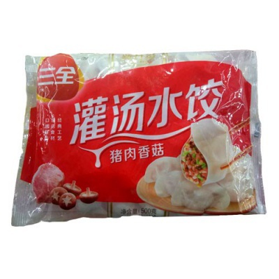 三全灌汤水饺猪肉香菇味500g